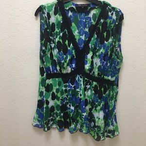 Women’s Violet &  Claire Large Black/Green Blouse